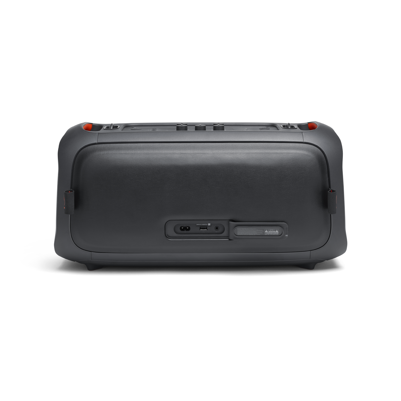JBL PartyBox On-The-Go - Black - Portable party speaker with built-in lights and wireless mic - Back